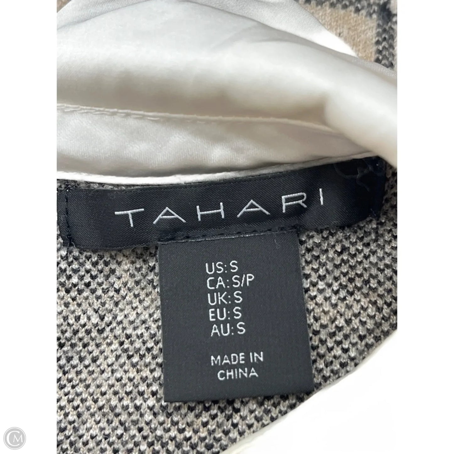 Top Long Sleeve By Tahari In Tan, Size: S
