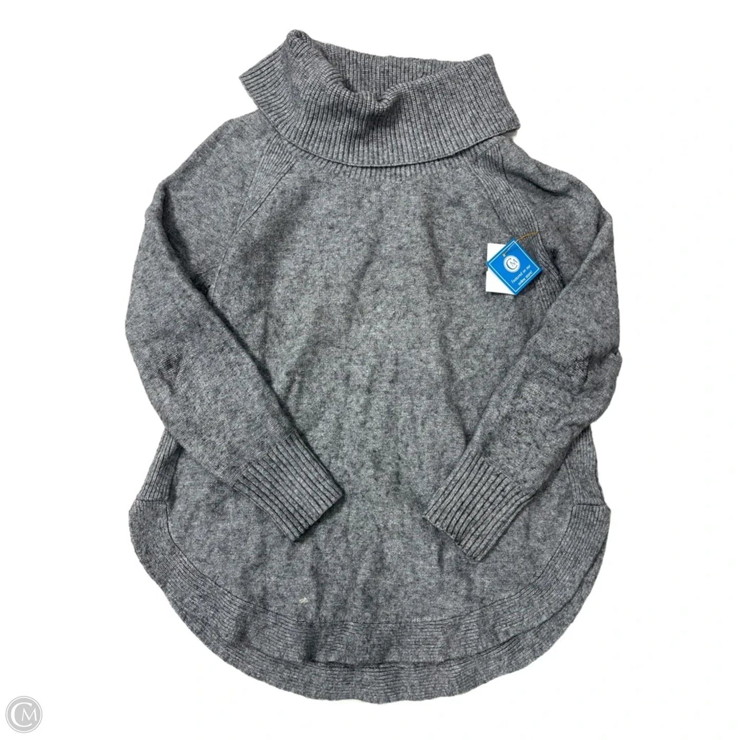 Sweatshirt Collar By Anthropologie In Grey, Size: M