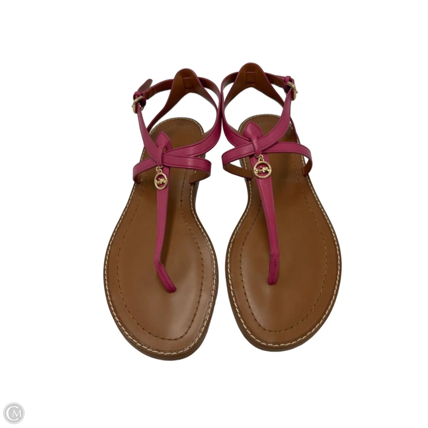 Sandals Designer By Coach In Pink, Size: 9