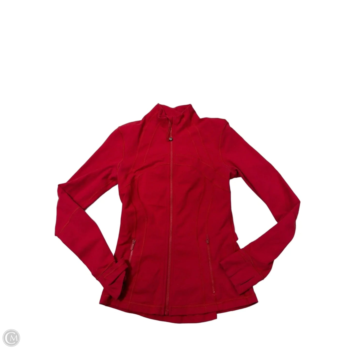 Athletic Jacket By Lululemon In Red, Size: S