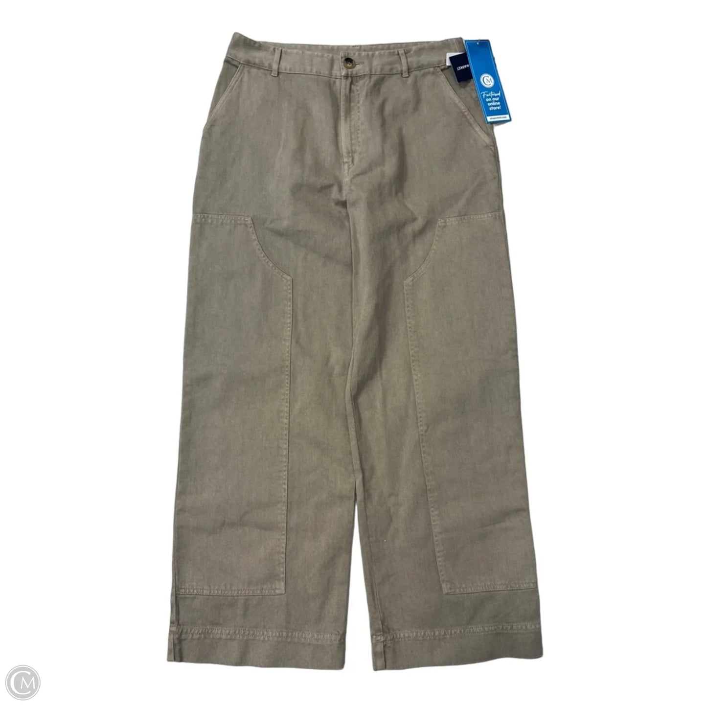 New! Pants Wide Leg By Melrose And Market In Beige, Size: 12