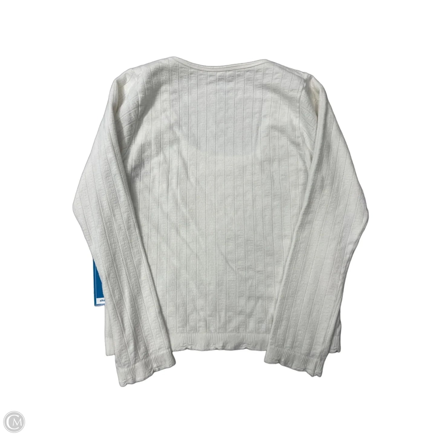 Top Long Sleeve By Anthropologie In White, Size: M