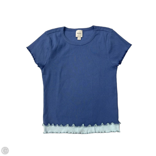 Top Short Sleeve By Maeve In Blue, Size: M