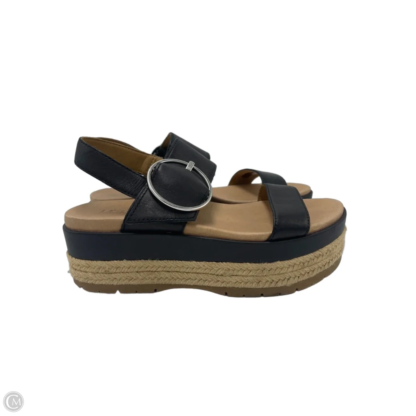 Sandals Designer By UGG In Black, Size: 6