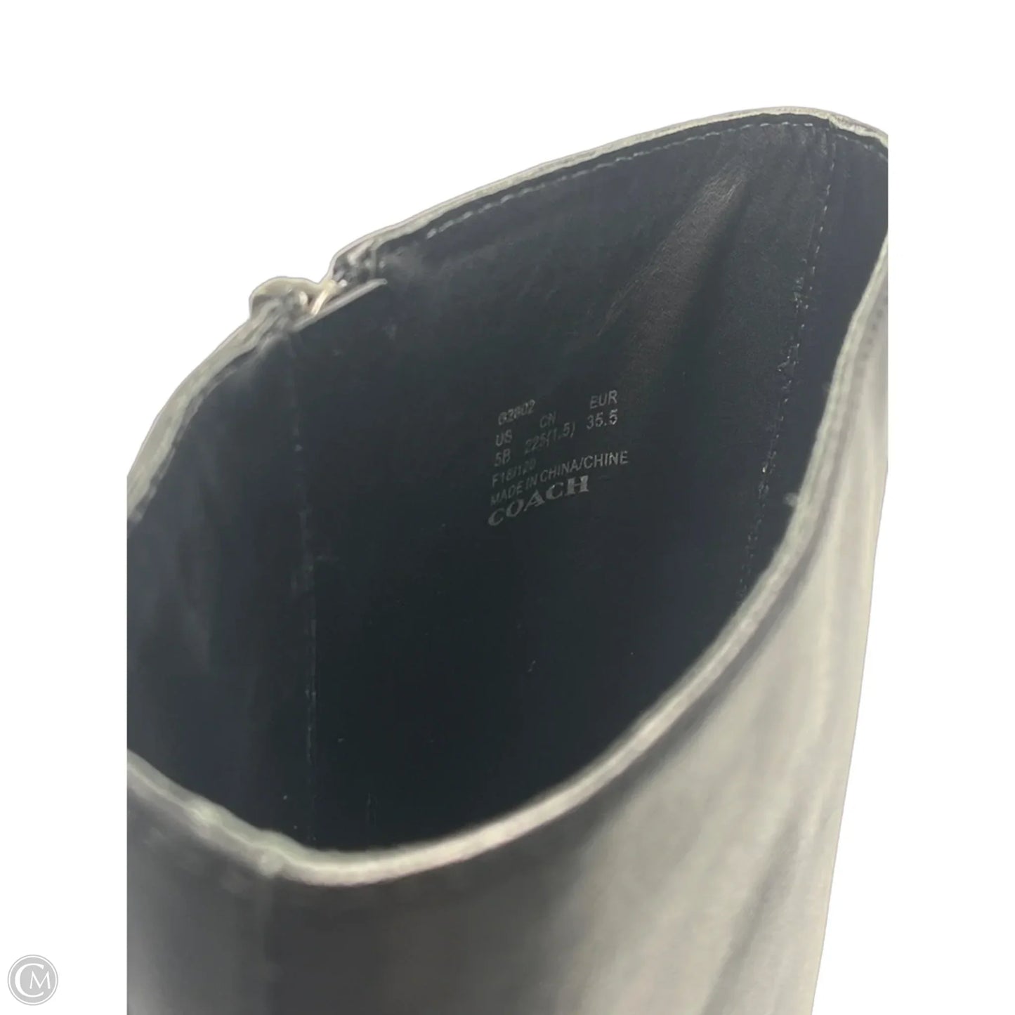 Boots Designer By Coach In Black, Size: 5