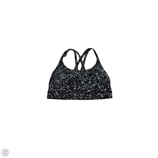Athletic Bra By Lululemon In Black & White, Size: S