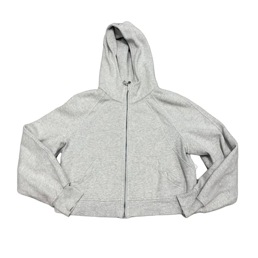 Athletic Jacket By Lululemon In Grey, Size: S