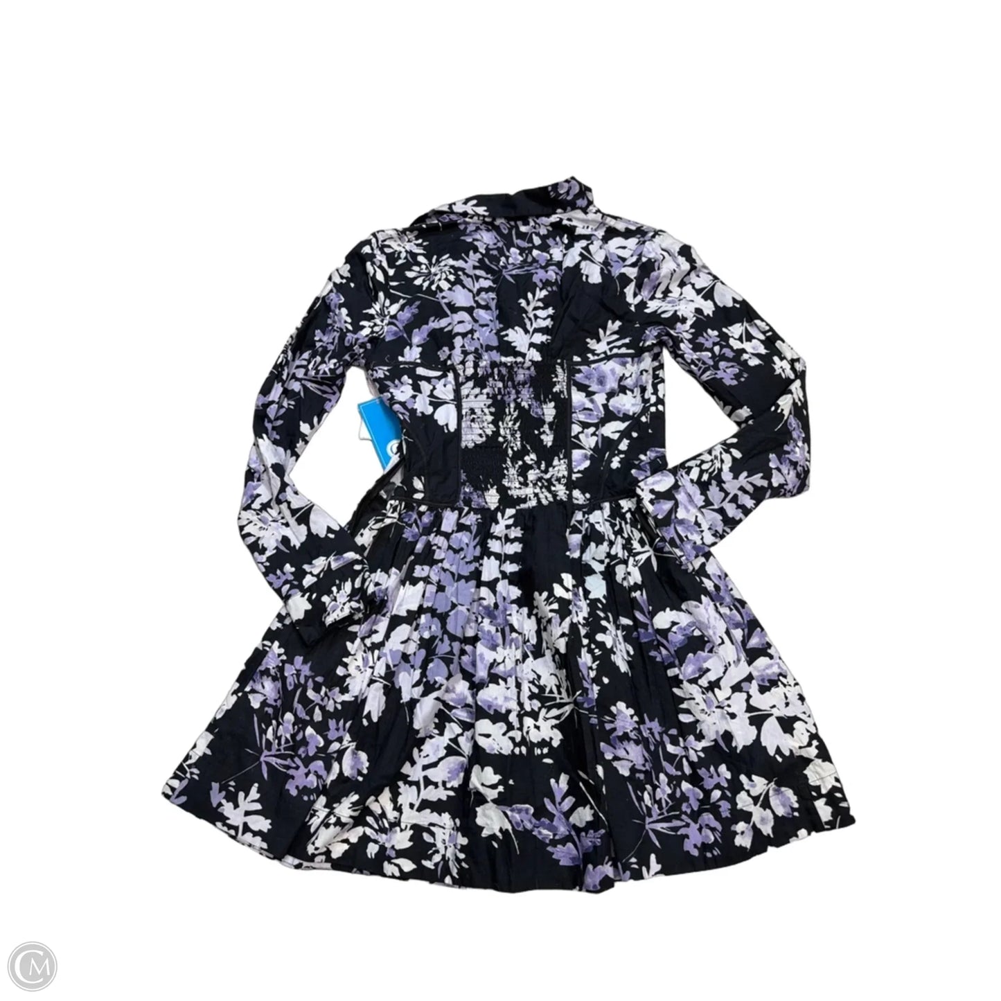 Dress Casual Short By Anthropologie In Black & Purple, Size: S
