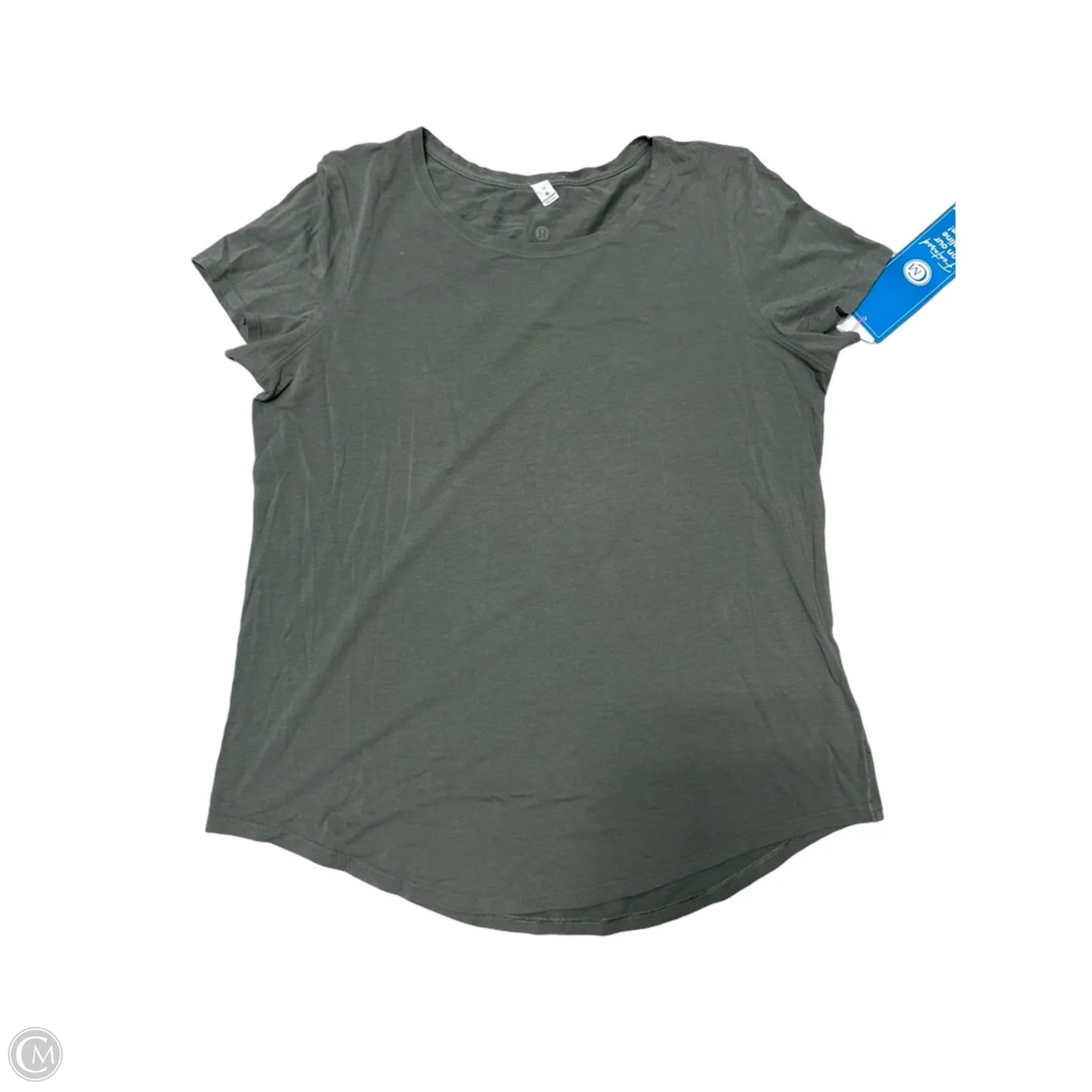 Athletic Top Short Sleeve By Lululemon In Green, Size: M