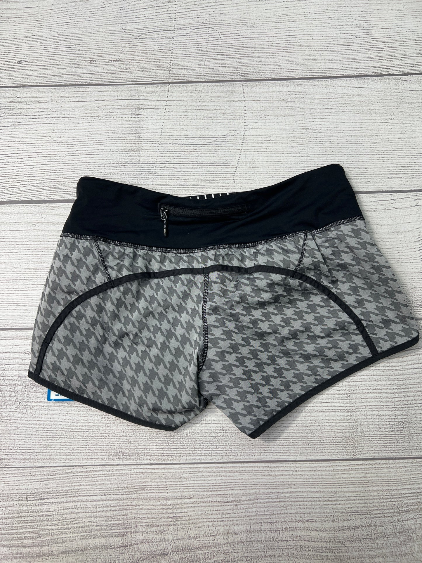 Athletic Shorts By Lululemon In Black Grey, Size: S