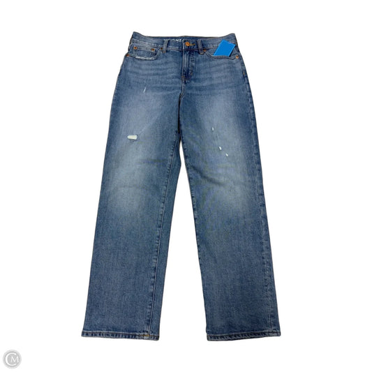 Jeans Straight By J. Crew In Blue Denim, Size: 2