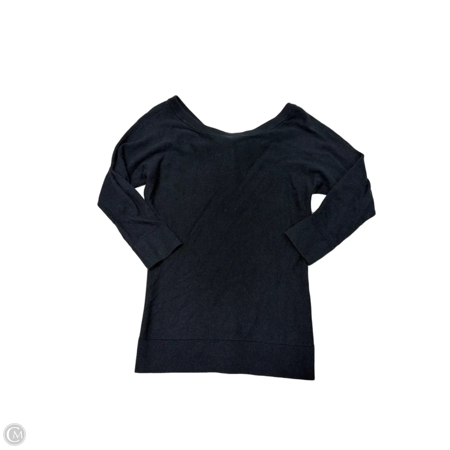 Top Long Sleeve Designer By Kate Spade In Black, Size: Xs