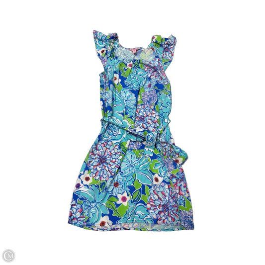 Dress Designer By Lilly Pulitzer In Blue & Green, Size: Xs