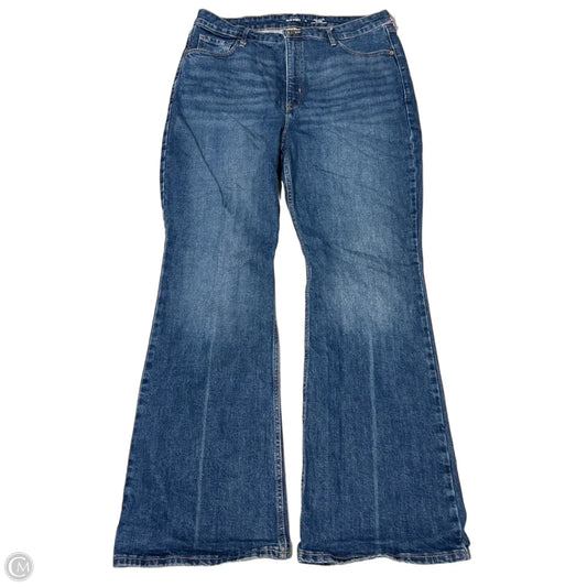 Jeans Flared By Old Navy In Blue Denim, Size: 16