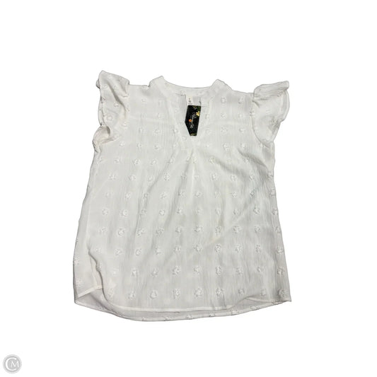 New! Top Short Sleeve By Blooming Jelly In White, Size: M