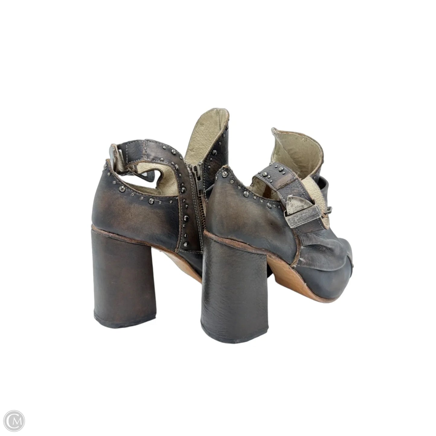 Shoes Heels Block By Freebird In Brown, Size: 9