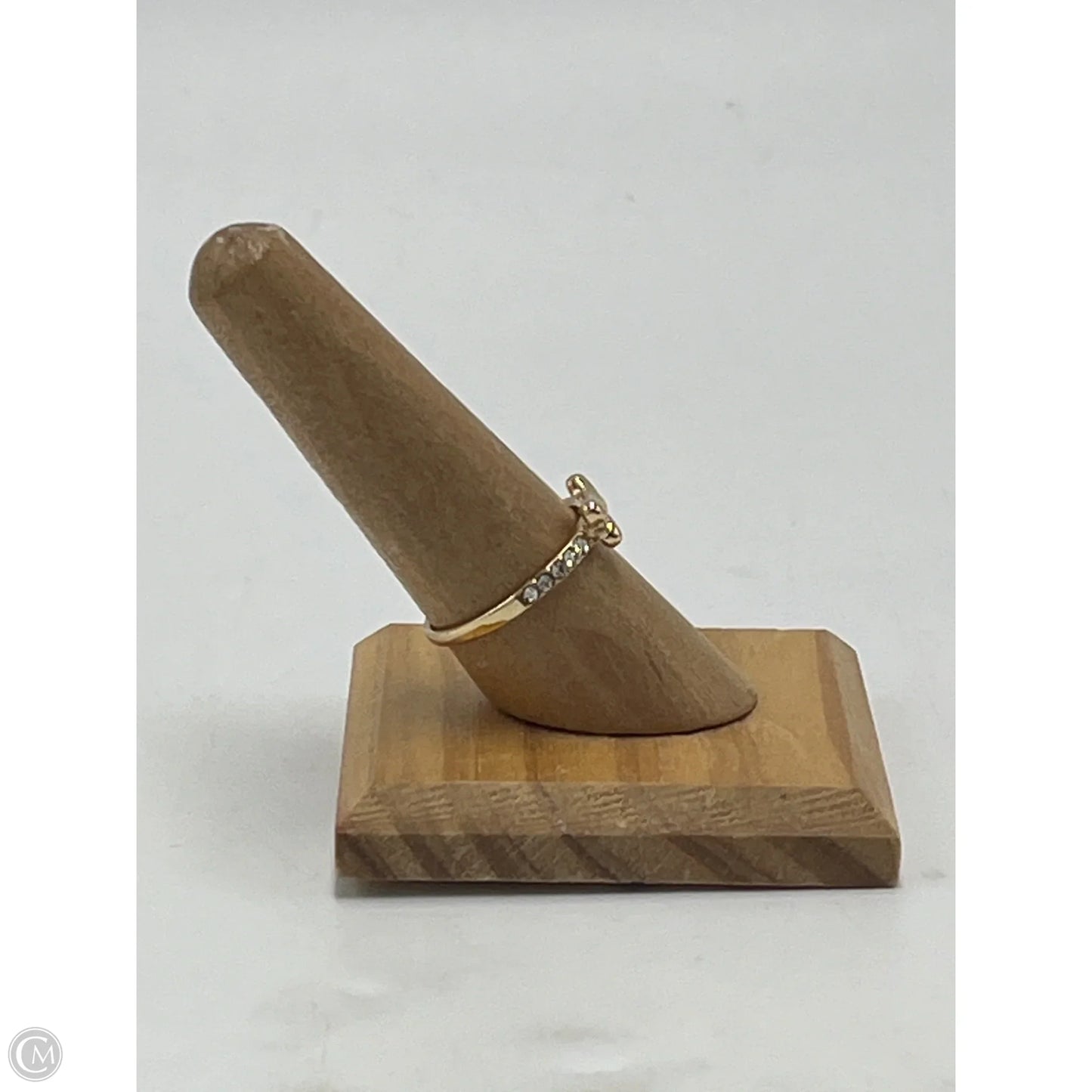 Dog Bone Ring in Gold, Size: