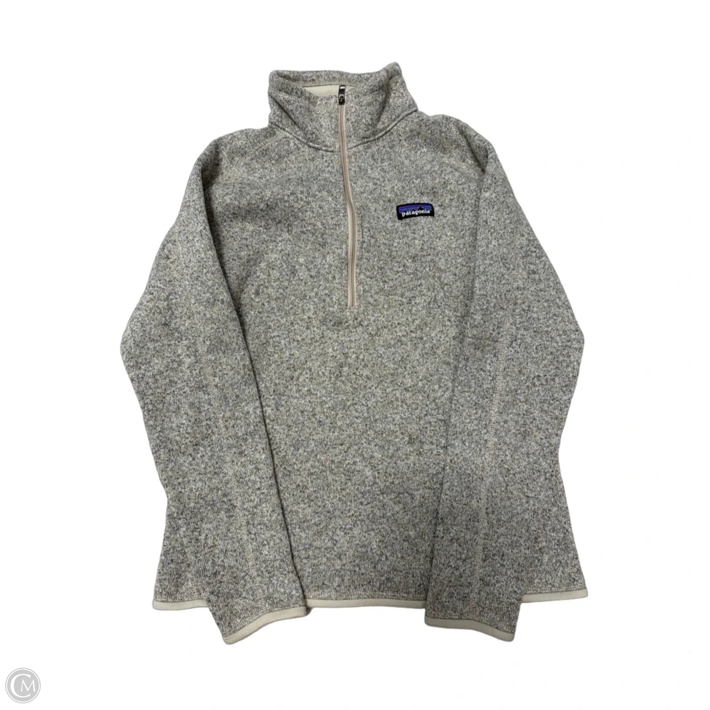 Sweatshirt Collar By Patagonia In Grey, Size: M