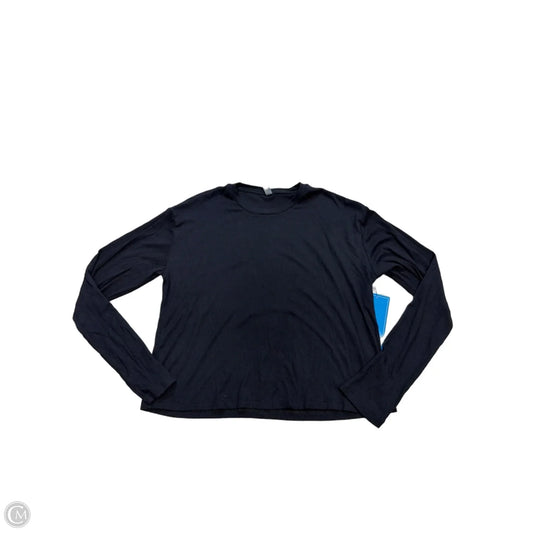 Top Long Sleeve By Vuori In Black, Size: S