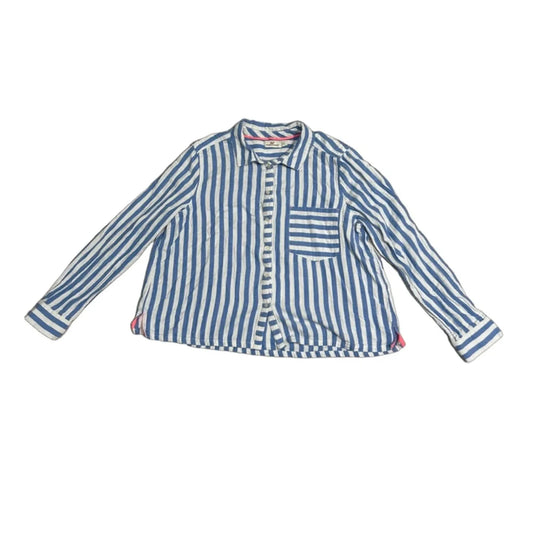 Blouse Long Sleeve By Vineyard Vines In Striped Pattern, Size: Xl