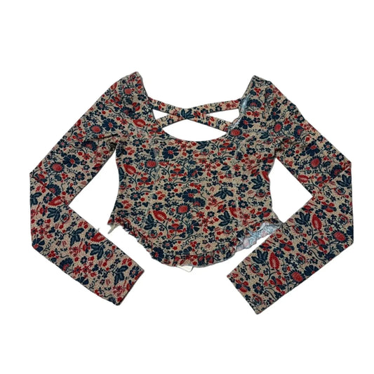 New! Top Long Sleeve By Free People In Floral Print, Size: S