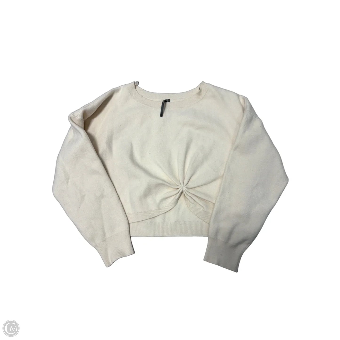 Top Long Sleeve By Anthropologie In Cream, Size: Mp