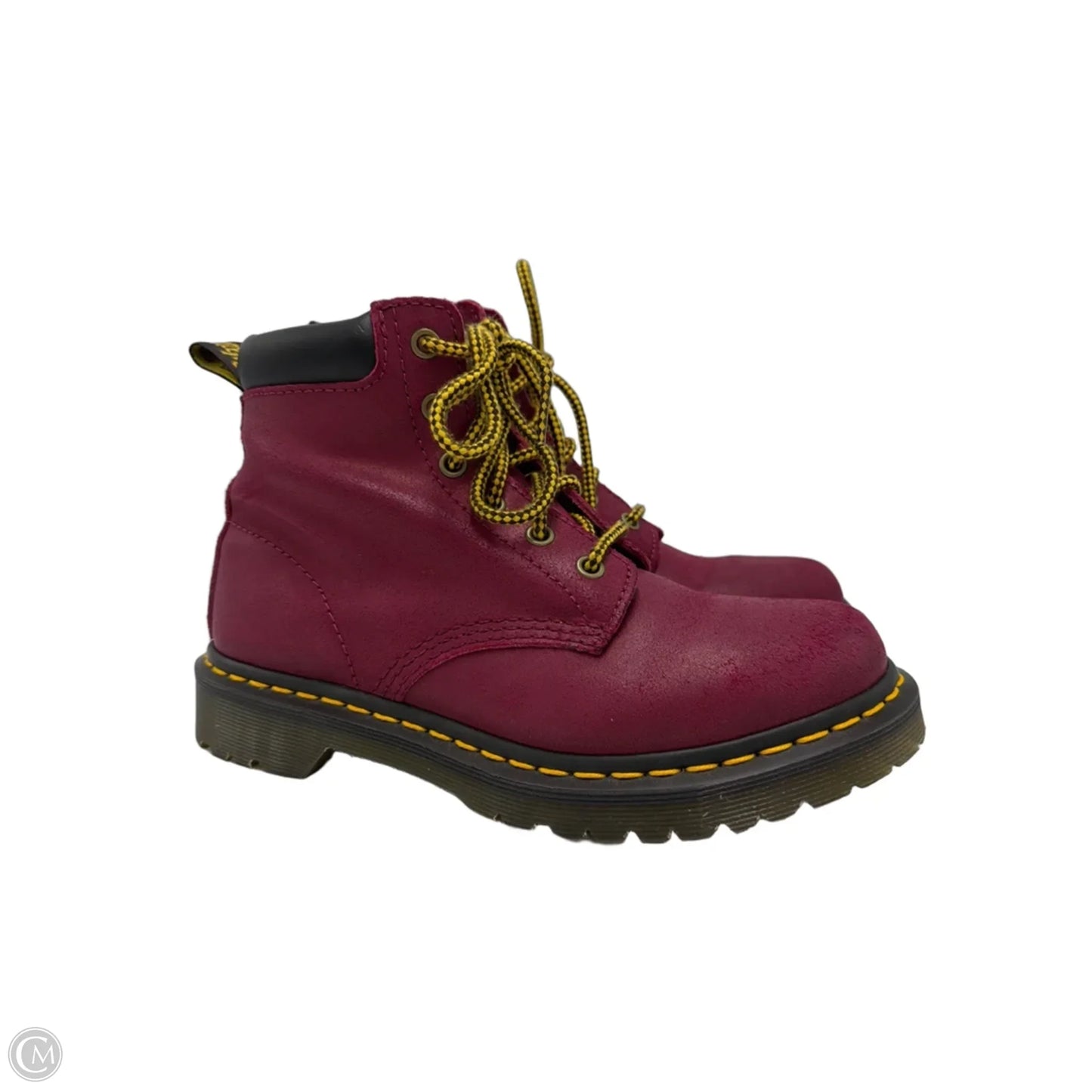 Shoes Designer By Dr Martens In Maroon, Size: 7