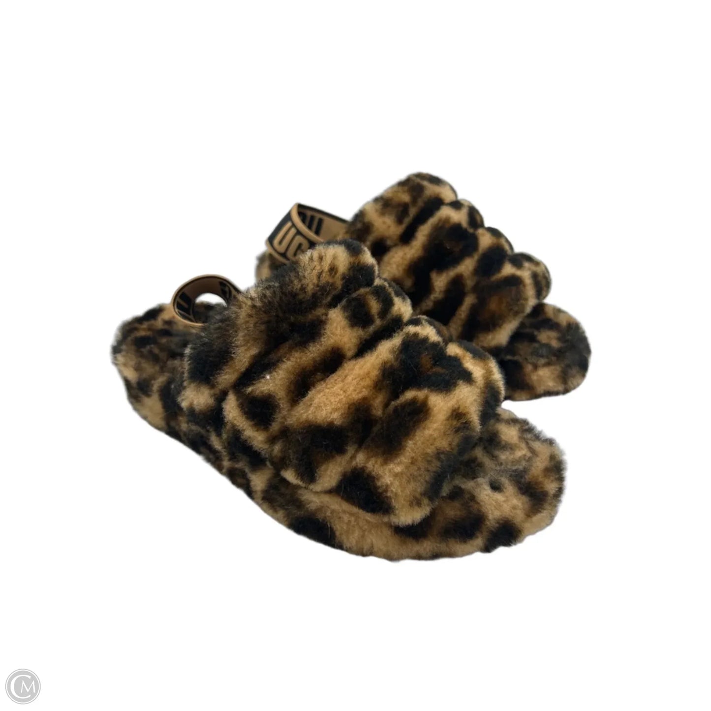 Slippers Designer By UGG In Animal Print, Size: 5