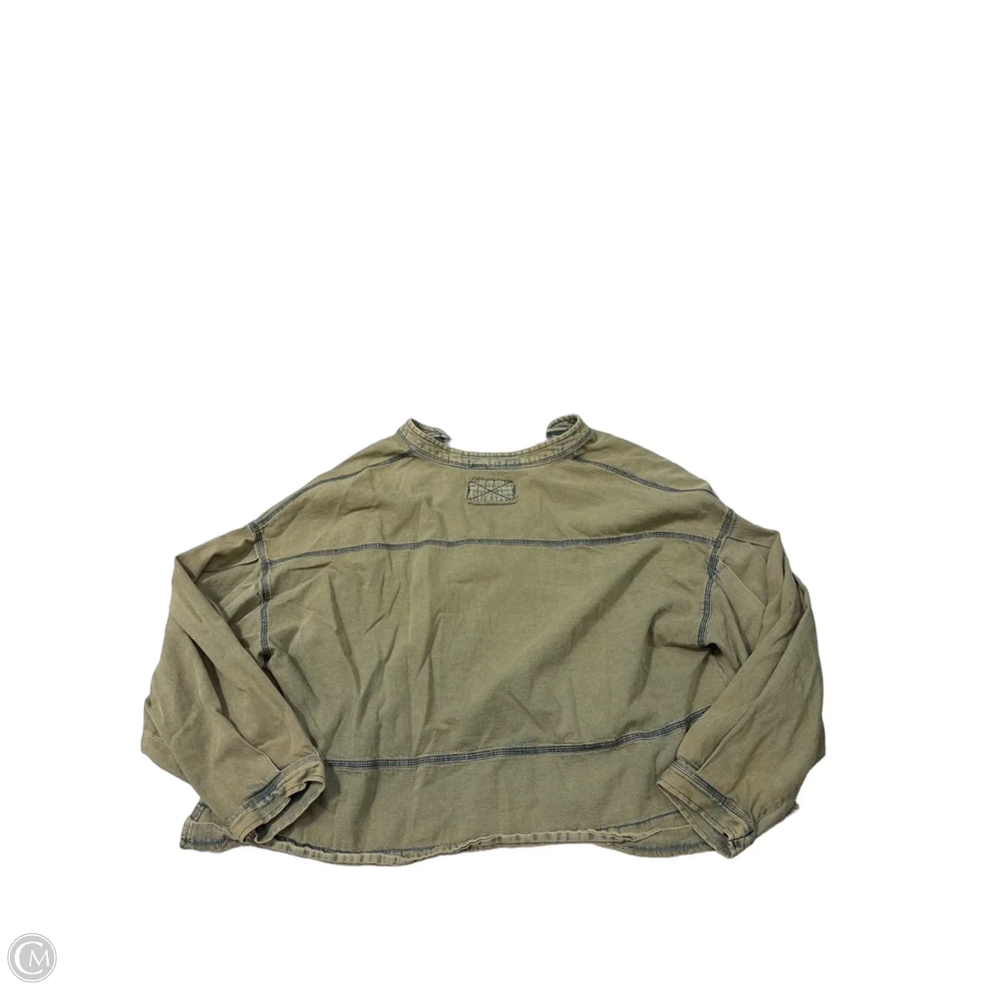 Top Long Sleeve By Free People In Green, Size: S