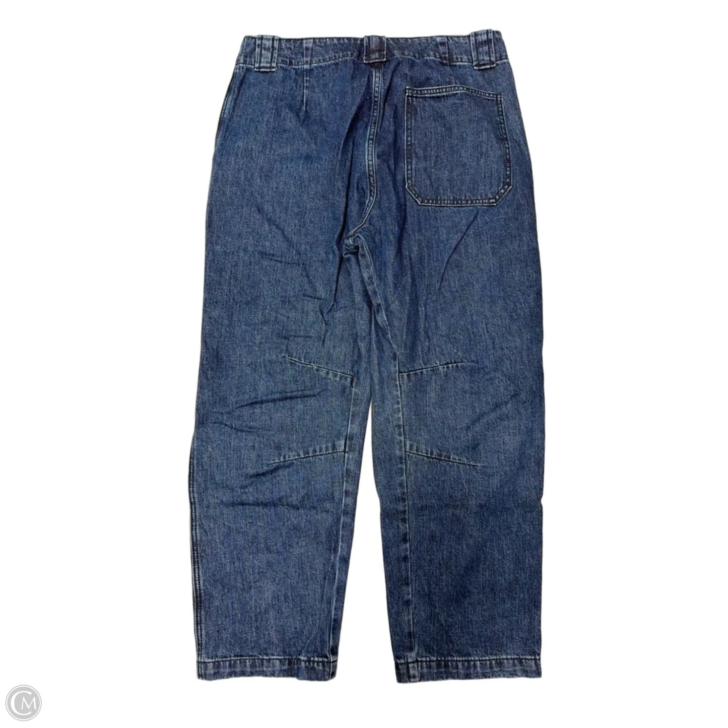 Jeans Wide Leg By Rag And Bone In Blue Denim, Size: 8
