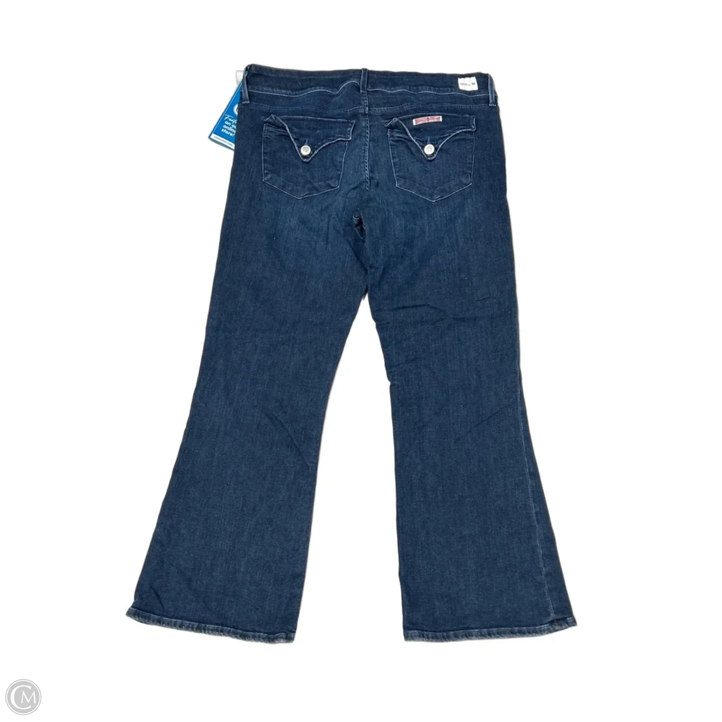 Jeans Wide Leg By Hudson In Blue Denim, Size: 12