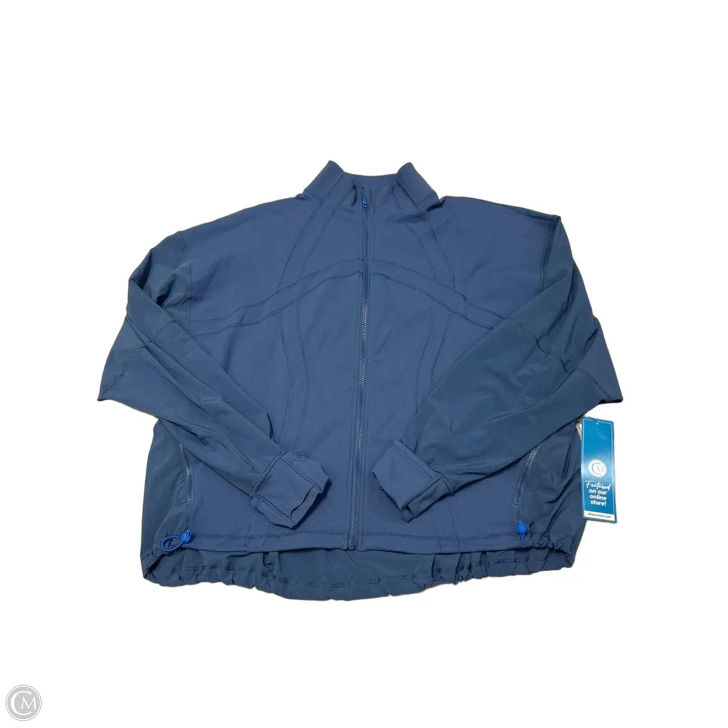 Athletic Jacket By Lululemon In Blue, Size: L