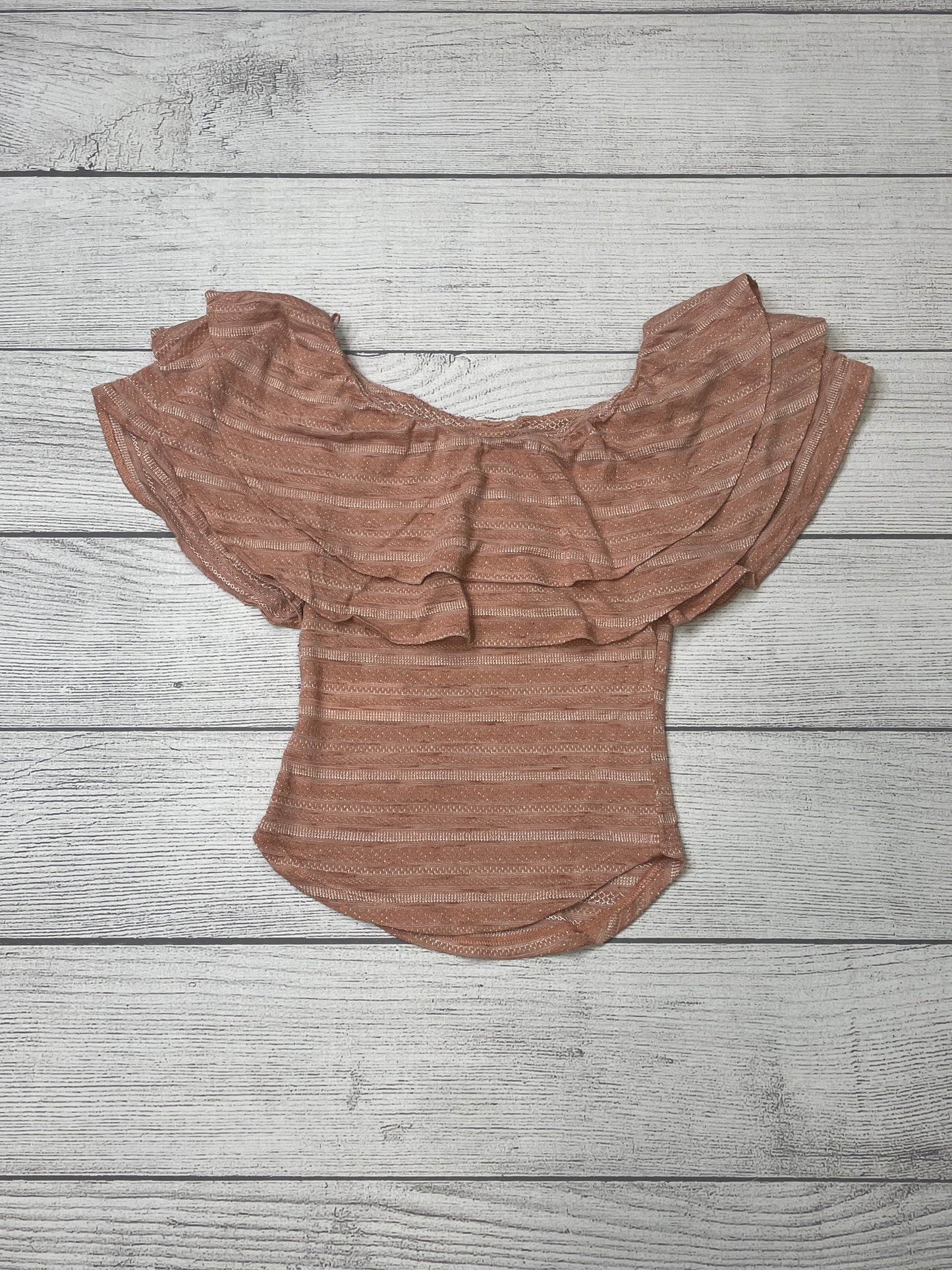 Orange Top Short Sleeve Free People, Size S