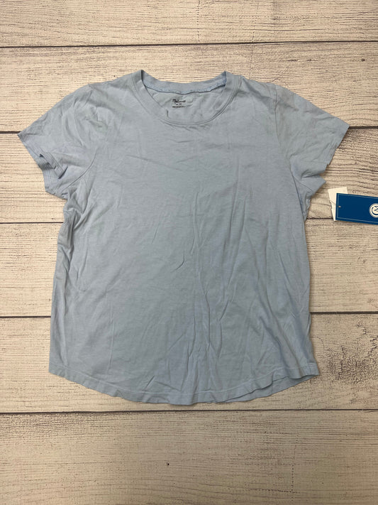 Blue Top Short Sleeve Madewell, Size M