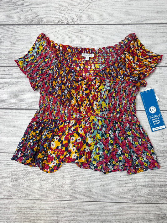 Floral Top Short Sleeve by Patrons Of Peace, Size L