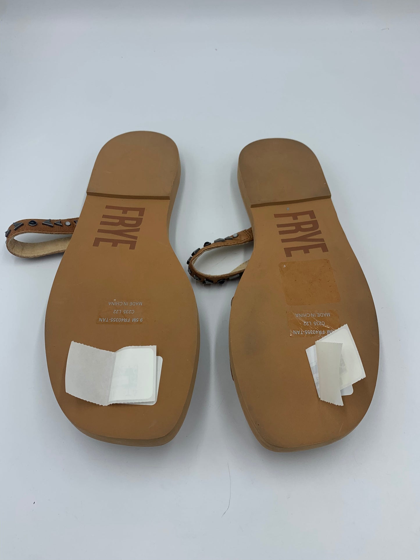 Brown Sandals Designer Frye, Size 9.5