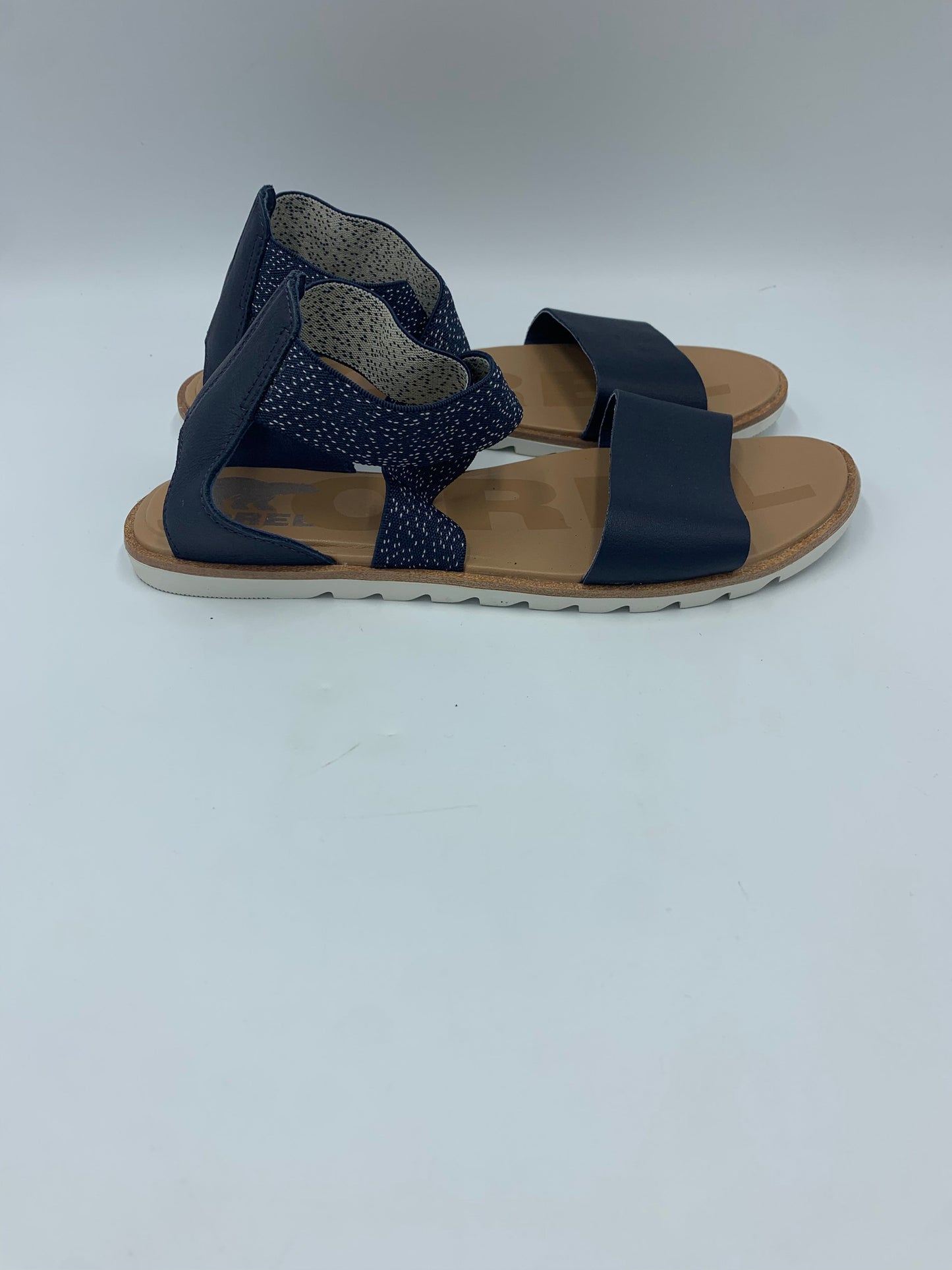 Blue Sandals Designer Sorel, Size 7.5