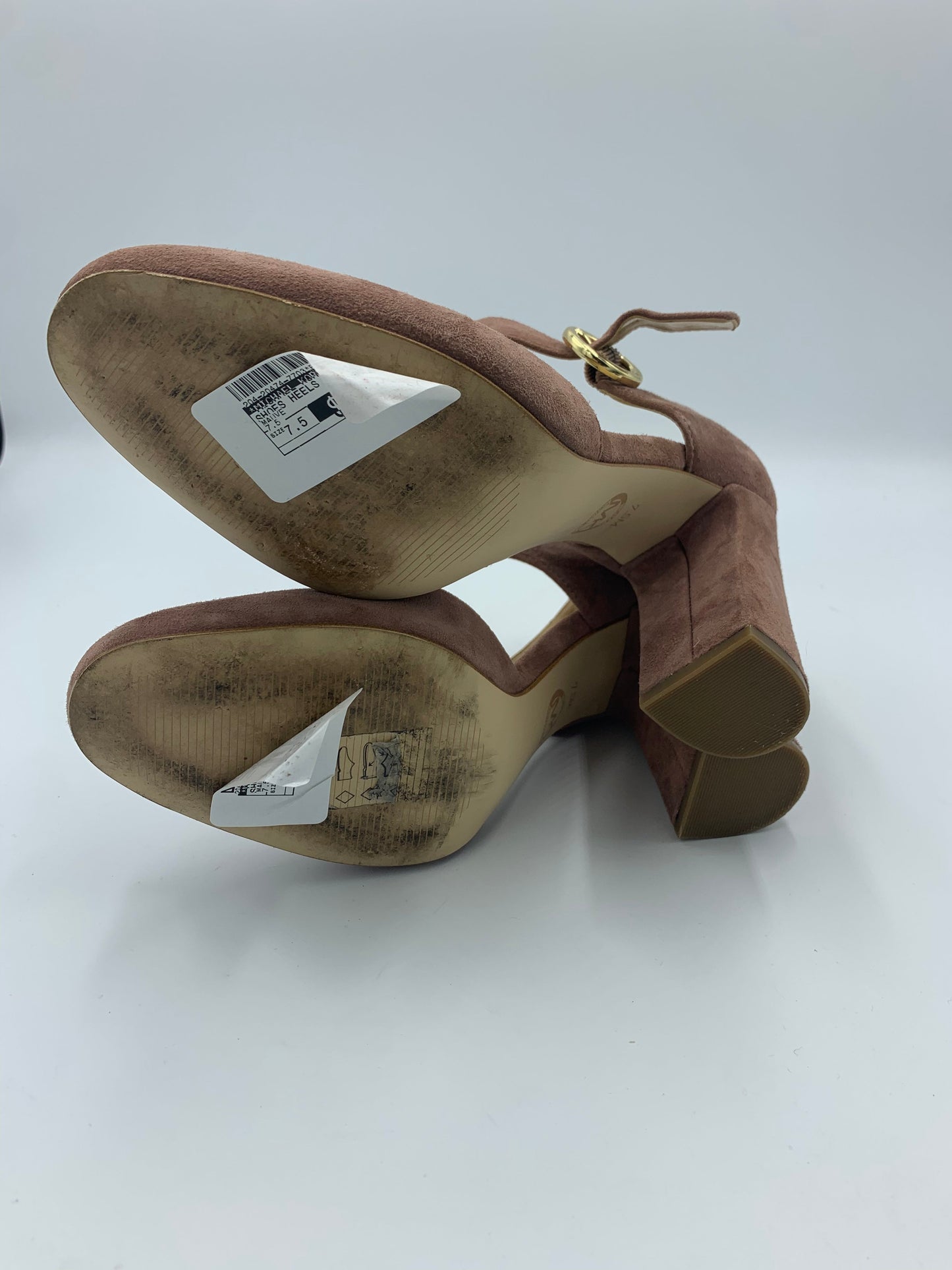 Mauve Shoes Heels Block Michael Kors, Size 7.5