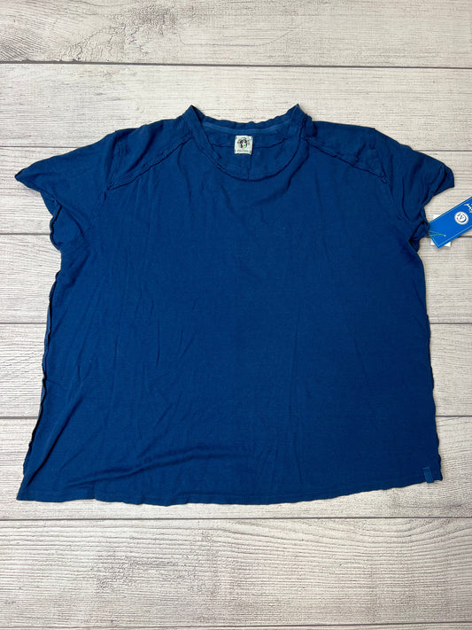 Blue Top Short Sleeve We The Free, Size Xl