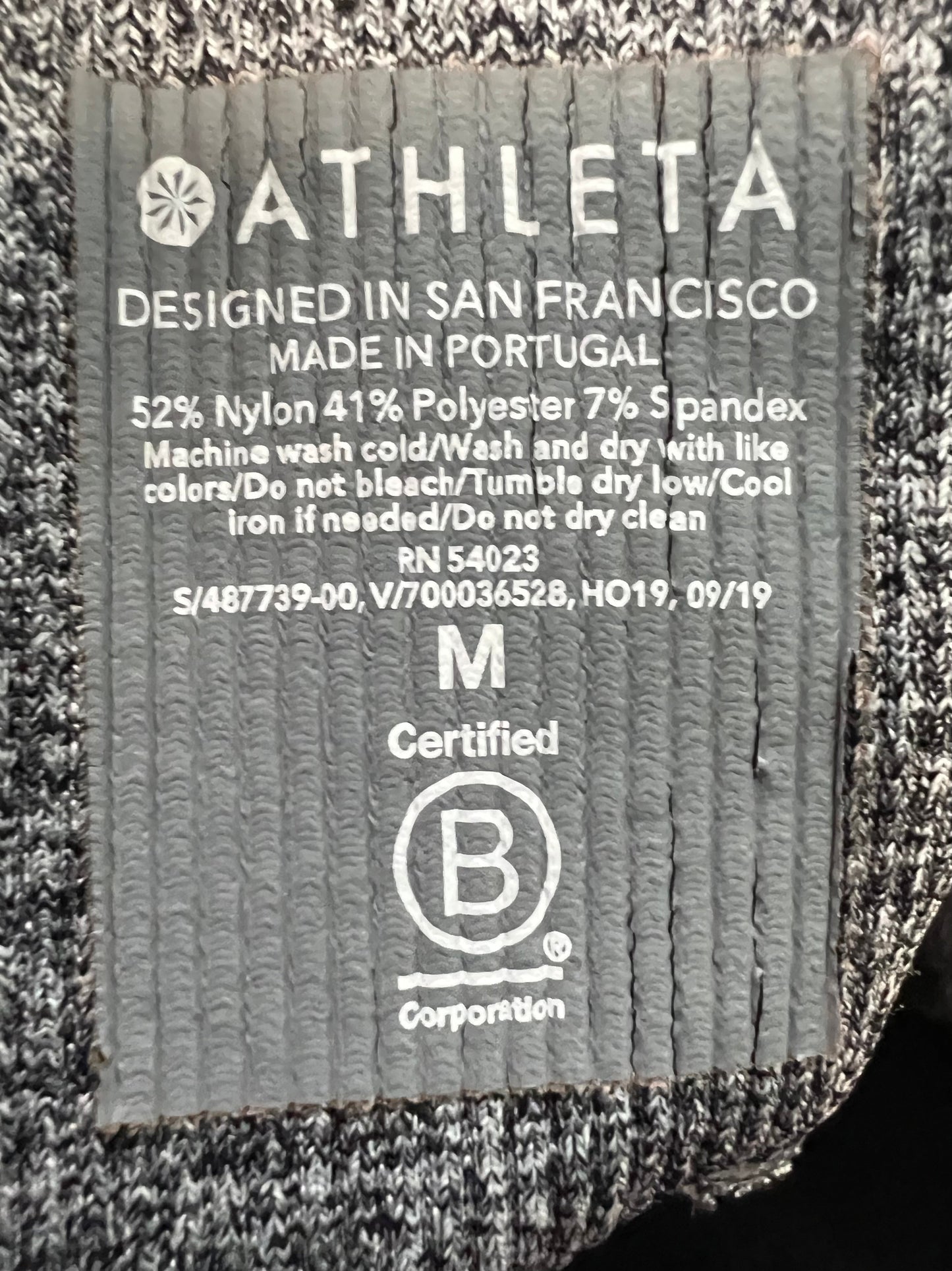 Grey Athletic Leggings Athleta, Size M