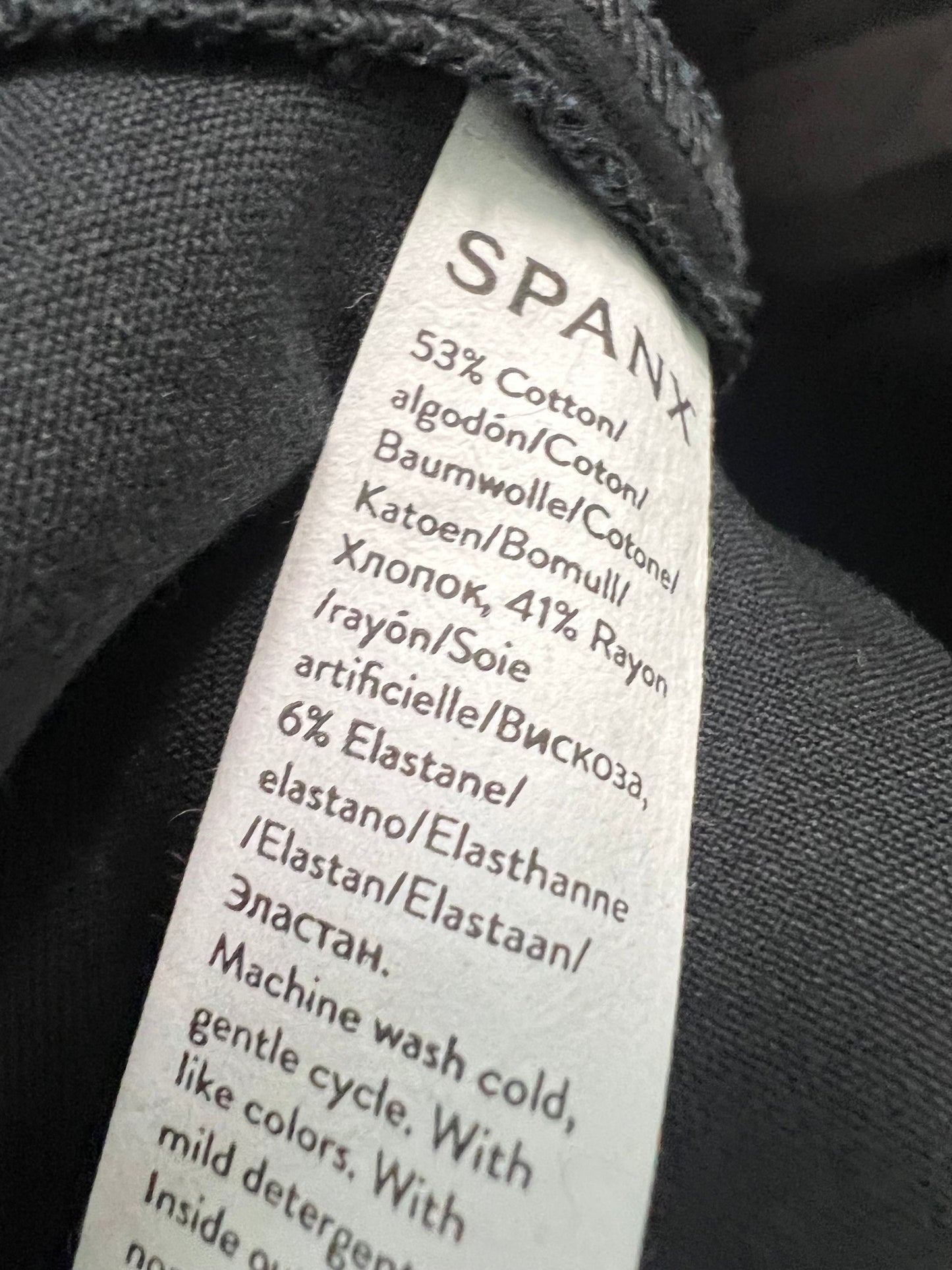 Black Pants Designer Spanx, Size Xs