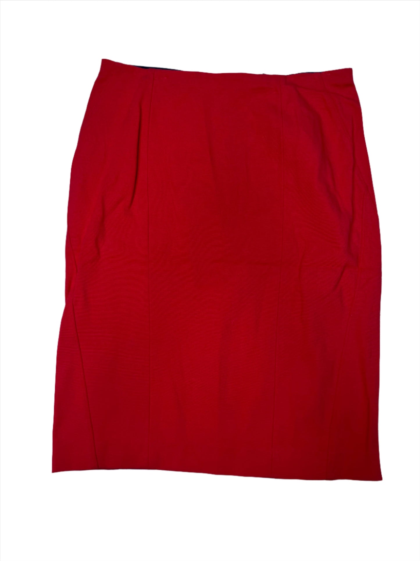 Red Skirt Midi Ann Taylor, Size 14