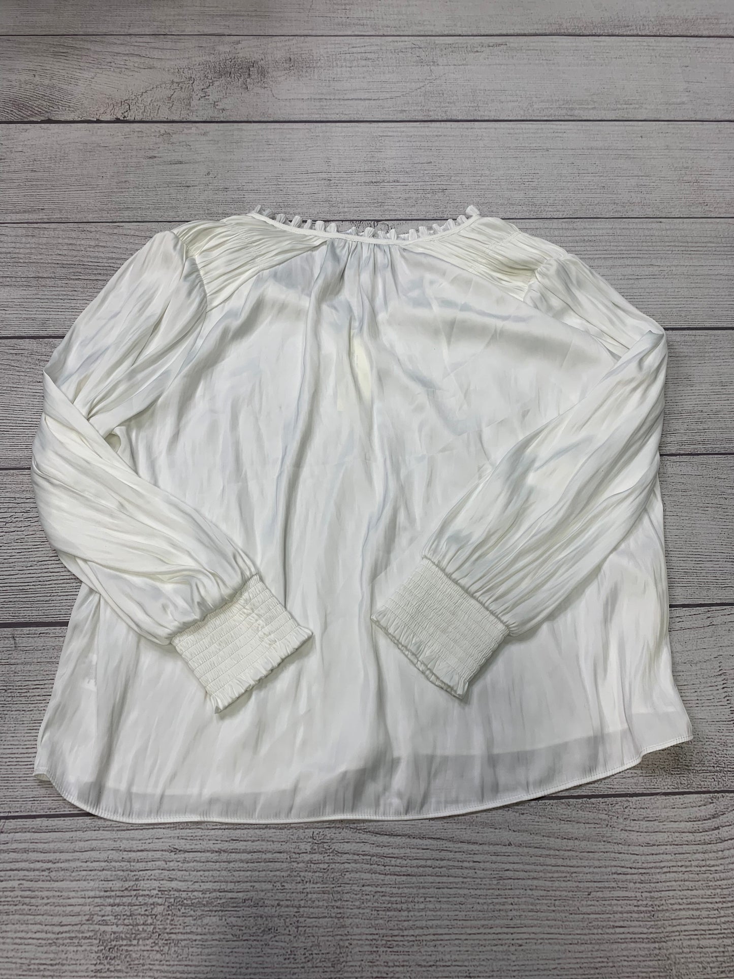 White Top Long Sleeve Rachel Zoe, Size 1x