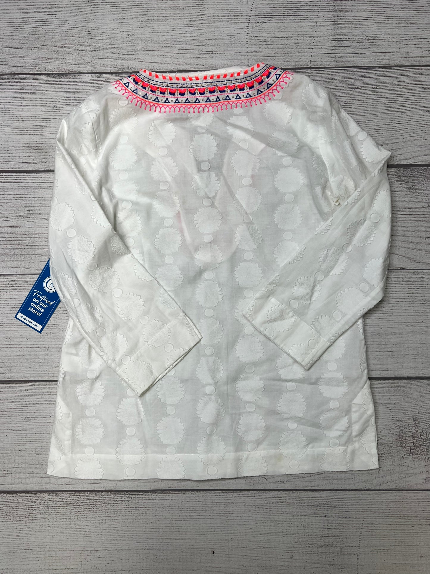 White Top Long Sleeve Lilly Pulitzer, Size S