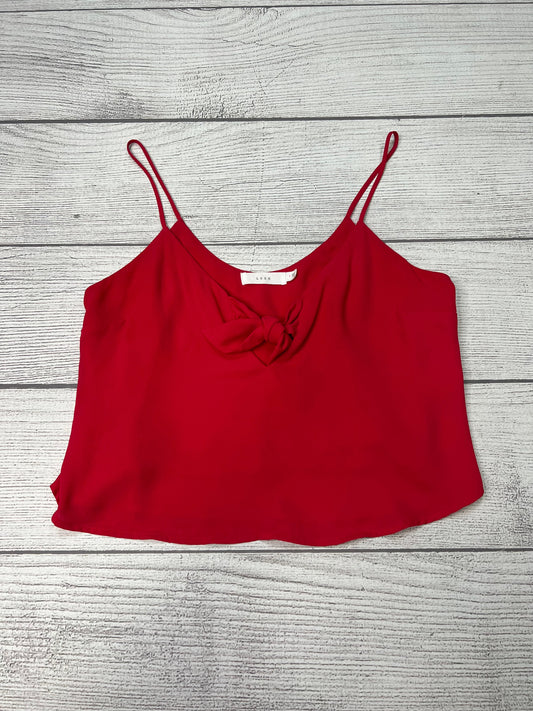 Top Sleeveless By Lush In Red, Size: S