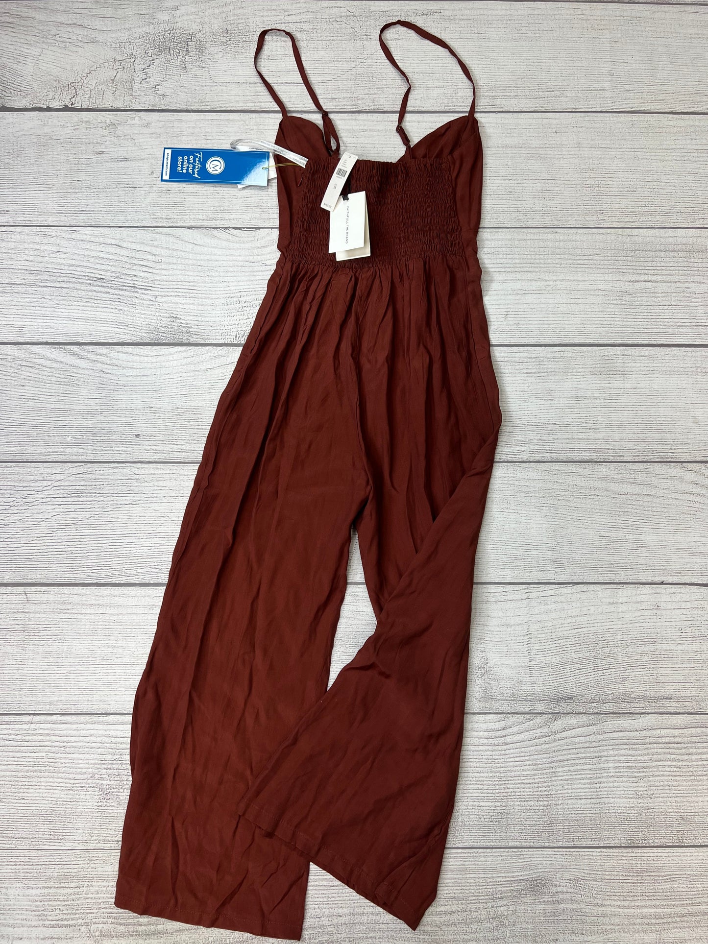 Jumpsuit By Anthropologie In Maroon, Size: Xs