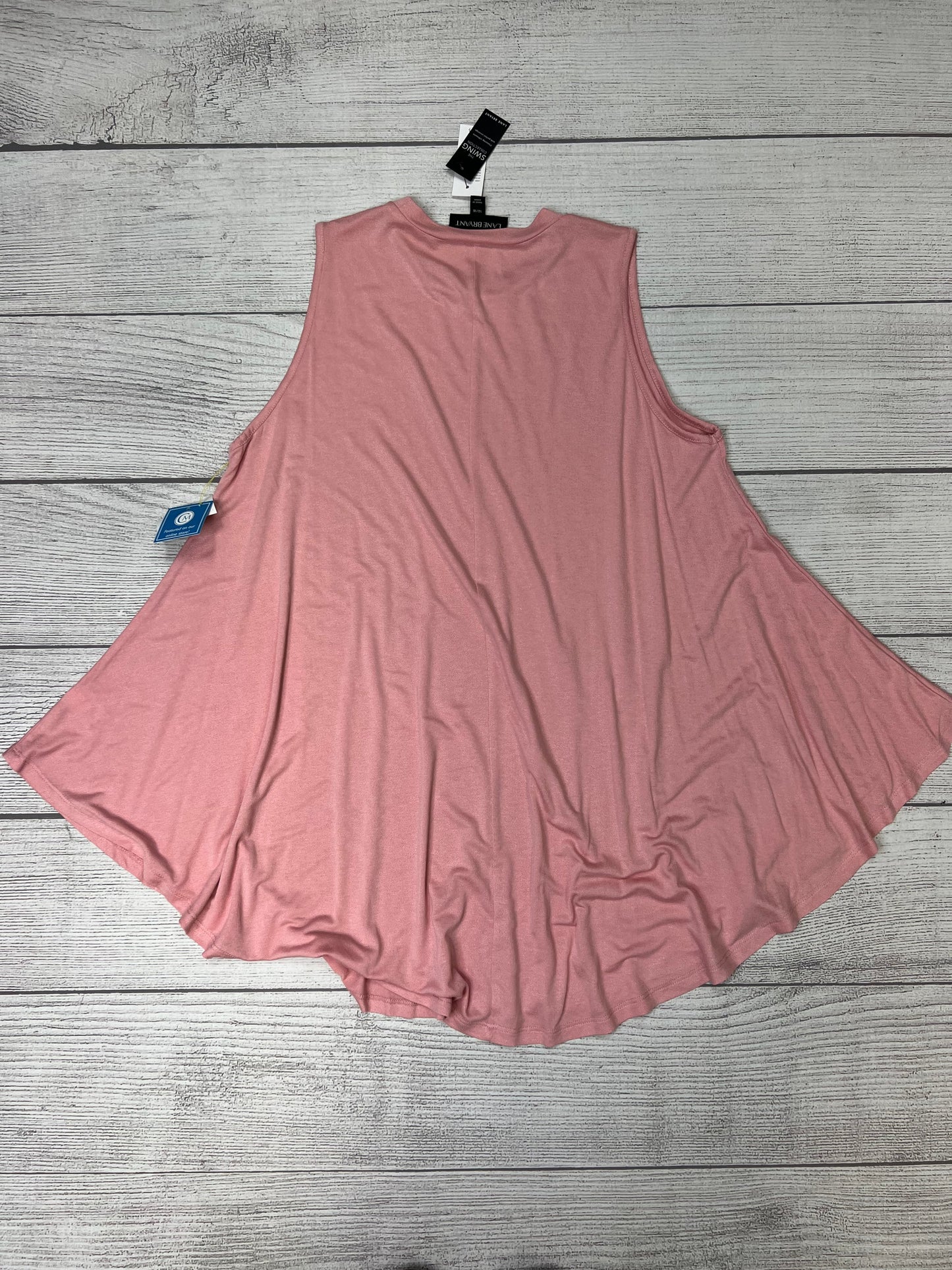 Top Sleeveless By Lane Bryant In Pink, Size: Xl