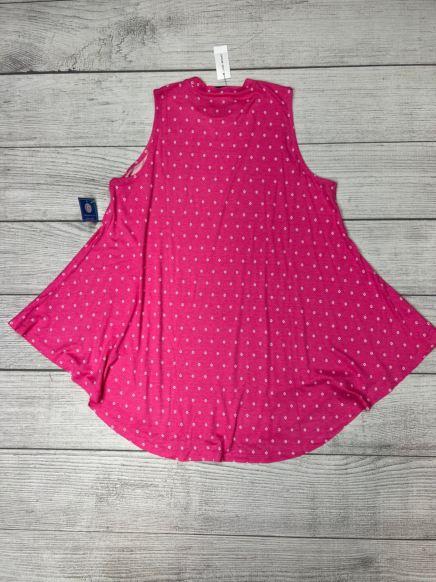 Top Sleeveless By Lane Bryant In Pink, Size: Xl