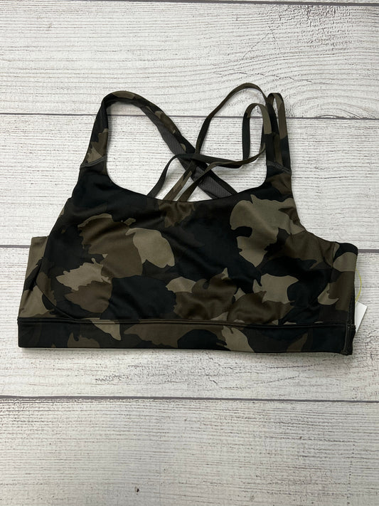 Athletic Bra By Athleta In Camoflauge, Size: Xl