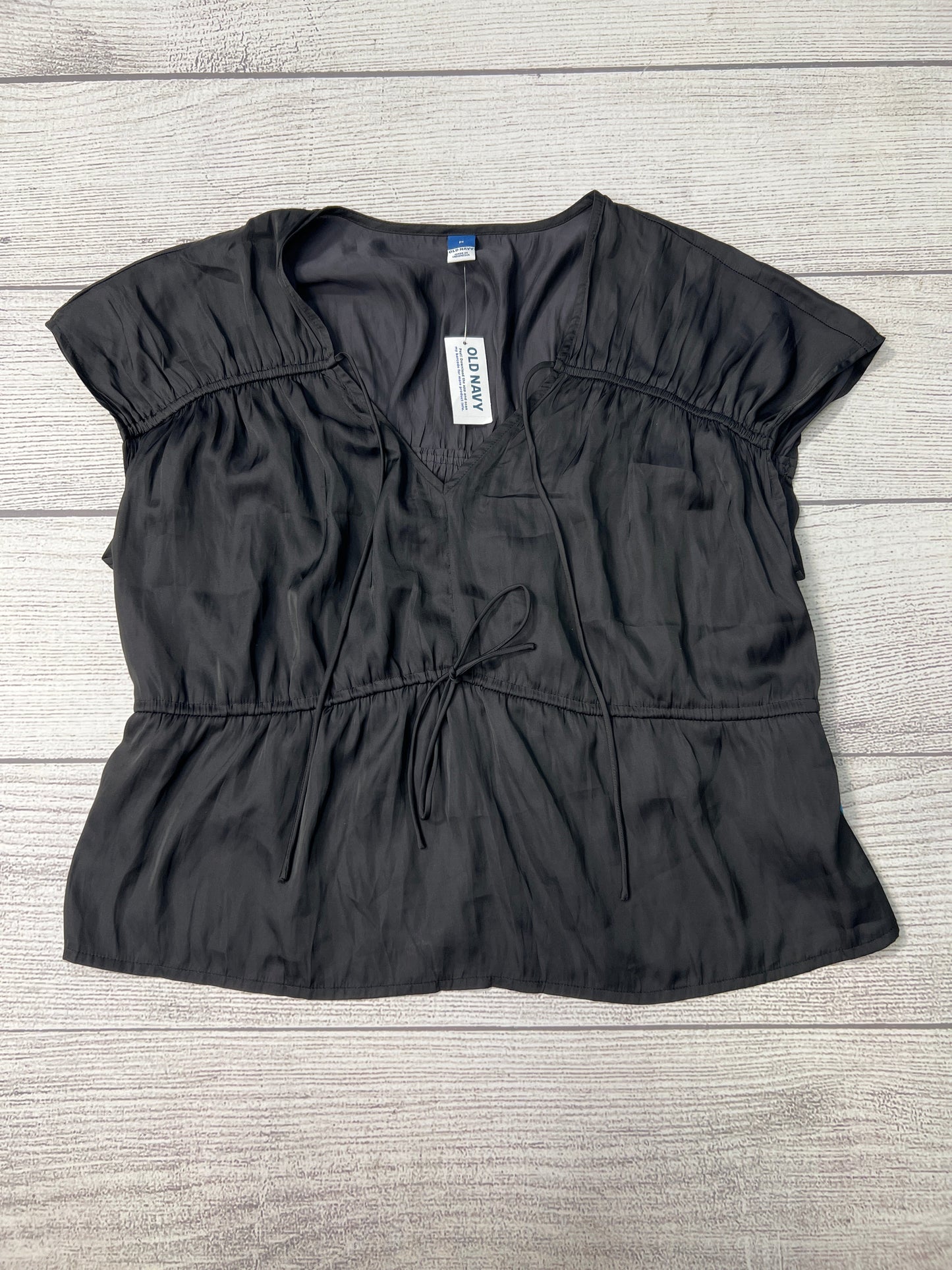 Top Short Sleeve By Old Navy In Black, Size: M